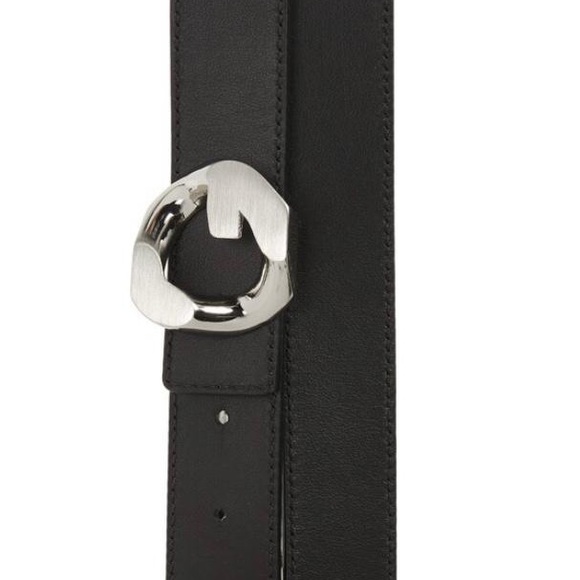NWT Givenchy G-Chain Reversible Snake Embossed Leather Belt